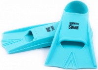 BornToSwim Blue silicone swimming fins