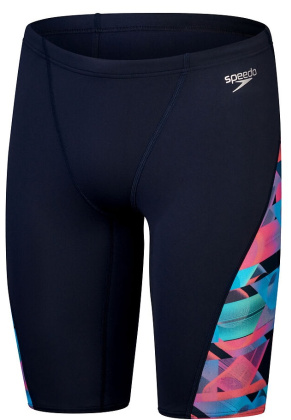 Speedo Allover Digi V-Cut Jammer True Navy/Siren Red