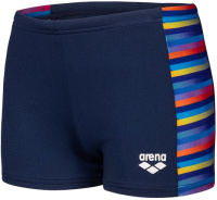 Arena Performance Racing Stripe Short Boys Navy Arena Performance Racing Stripe Short Boys Navy